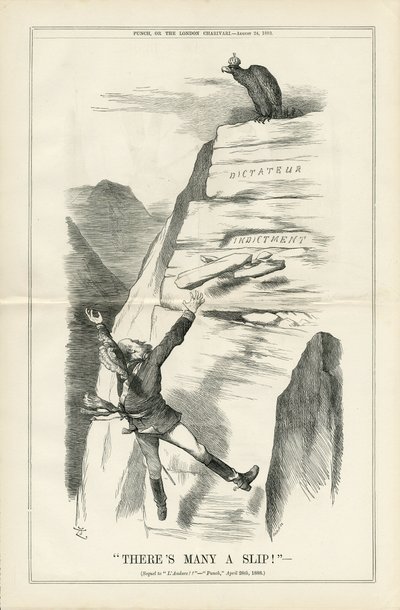Illustratie van John Tenniel (1820-1914) in Punch door John Tenniel