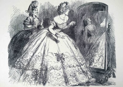 De spookachtige dame door John Tenniel
