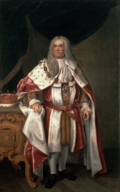 Portret van Sir Robert Walpole (1676-1745) Graaf van Orford door John Theodore Heins