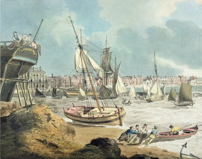 Haven van Weymouth, Dorset, 1805 door John Thomas Serres