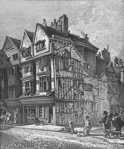Long Lane, Smithfield, City of London, 1810 1911 door John Thomas Smith