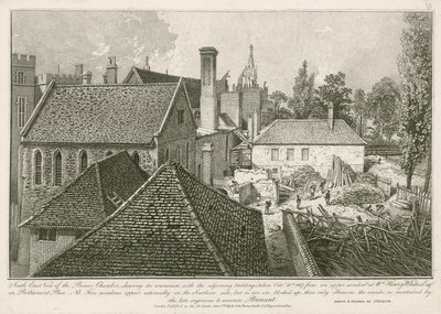 Zuidoostelijk uitzicht op de Prinsenkamer door John Thomas Smith