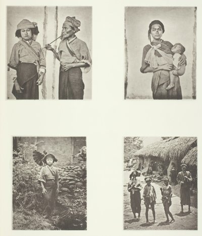 Pepohoan Vrouwen, Manier van Kind Dragen, Kostuum van Baksa Vrouwen, Lakoli, ca. 1868 door John Thomson