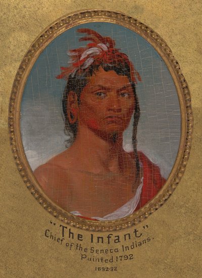 "Der Säugling," Häuptling der Seneca-Indianer door John Trumbull