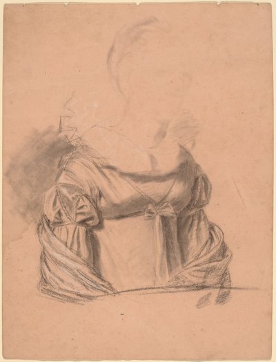 Studie van een Vrouwensjurk door John Vanderlyn