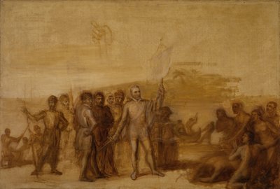 De landing van Columbus, ca. 1840 door John Vanderlyn