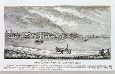 Zuidoostelijk uitzicht op Nantucket, uit 