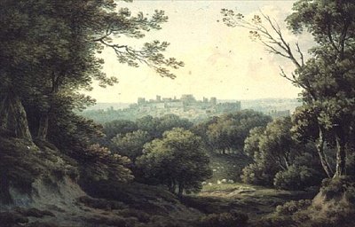 Een verre blik op Windsor Castle door John Warwick Smith
