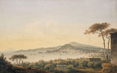 Napels vanaf de villa van Sir William Hamilton, 1780-1782 door John Warwick Smith