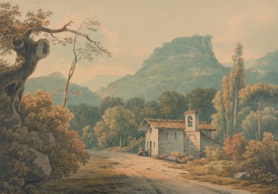 De Hermitage in Frascati door John Warwick Smith