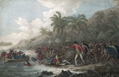 De dood van kapitein James Cook op 14 februari door John Webber