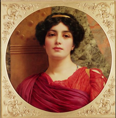 Klassieke dame door John William Godward