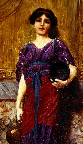 Vrouwelijke figuur door John William Godward
