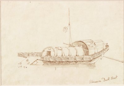 Chinese Eendenboot door John Wilson Carmichael