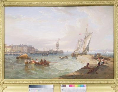 De haven van Hartlepool door John Wilson Carmichael