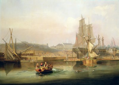 De Scheepswerf bij Hessle Cliff door John Wilson Carmichael