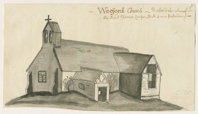 Weeford Kerk door John Wright