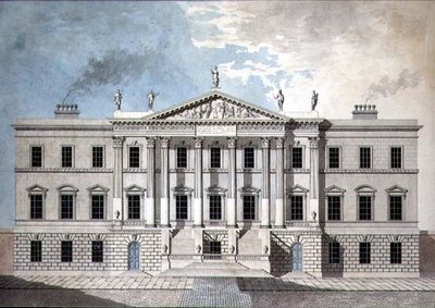 Ontwerp voor een Neoklassiek Stads Paleis door John Yenn