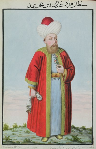 Amurath (Murad) II (1404-151) Sultan 1421-151, uit 