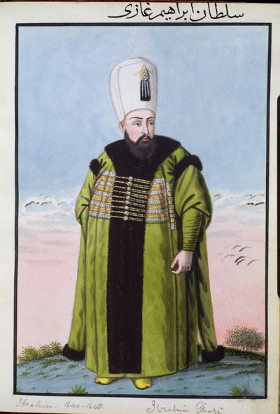 Ibrahim (1615-48) Sultan 1640-48, uit 