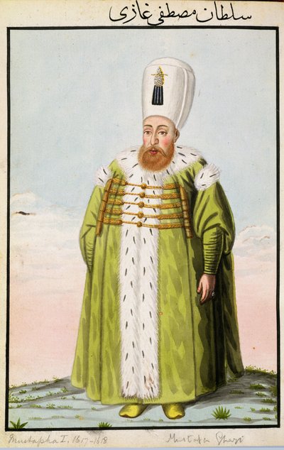 Mustafa I (1591-1639) Sultan 1617-18 door John Young