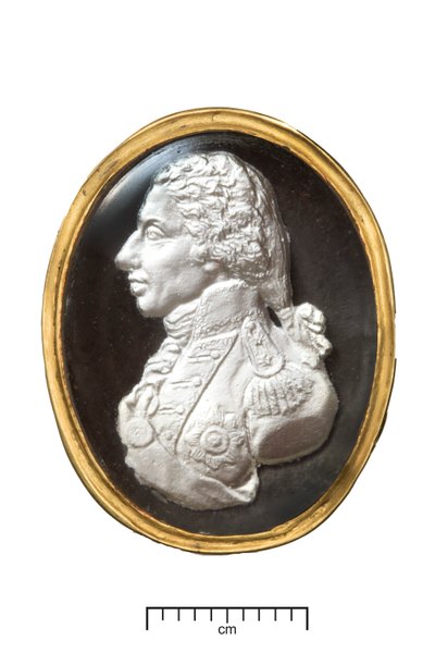 Admiraal Lord Nelson gouden ring, ca. 1820 (goud & sulfide) door John after De Vaere