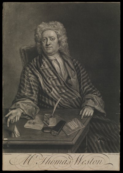 Thomas Weston, ca. 1725 door John the younger Faber