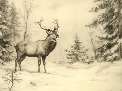 Majestueus winterhert door Jolly and Dash