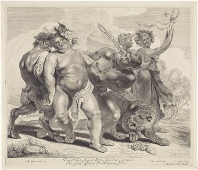 Dronkenschap van Bacchus door Jonas Suyderhoef