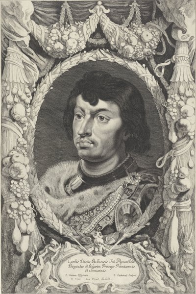 Portret van Karel de Stoute, hertog van Bourgondië door Jonas Suyderhoef