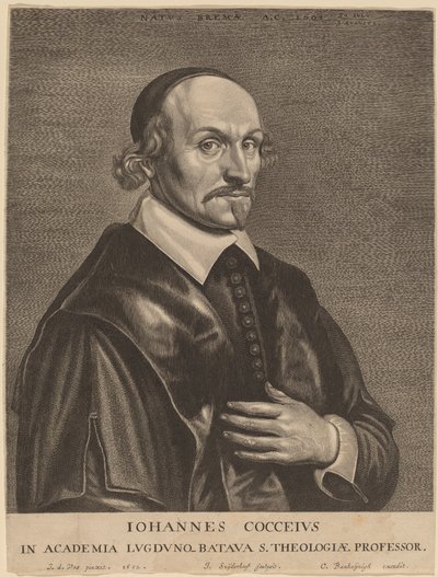 Johannes Cocceius door Jonas Suyderhoff after Jan de Vos