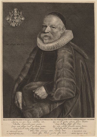 Gillis de Glarges door Jonas Suyderhoff after Michiel van Miereveld
