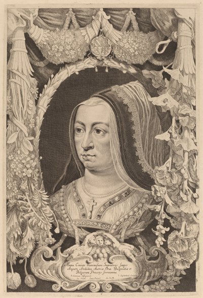Maria van Bourgondië, Keizerin en Vrouw van Maximiliaan I door Jonas Suyderhoff after Pieter Claesz Soutman