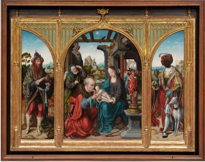 Aanbidding der Wijzen, c.1525 door Joos van Cleve