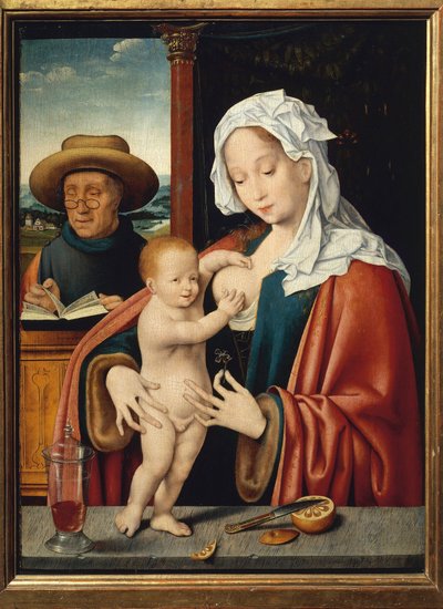 De Heilige Familie door Joos van Cleve