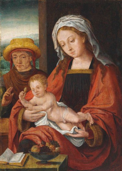 De Heilige Familie door Joos van Cleve