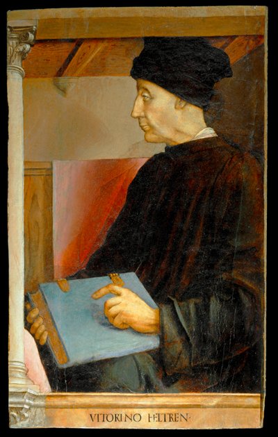 Vittorino da Feltre, Italiaans humanist en leraar ... door Joos van Gent (fl.1460-75)