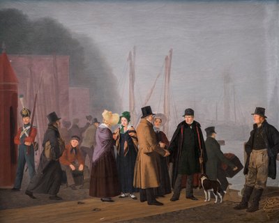 Afscheidsscène op Toldboden door Jorgen Roed