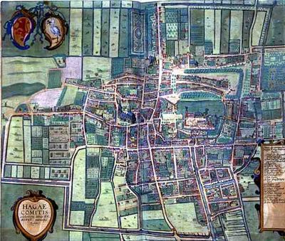 Kaart van Den Haag, uit 