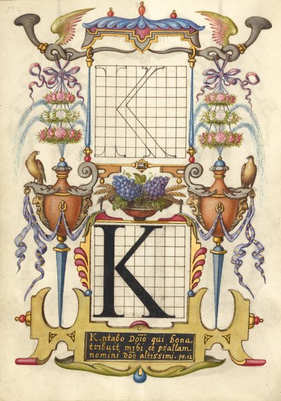 Handleiding voor het construeren van de letter K door Joris Hoefnagel