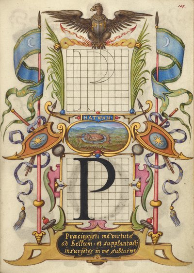 Handleiding voor het construeren van de letter P door Joris Hoefnagel