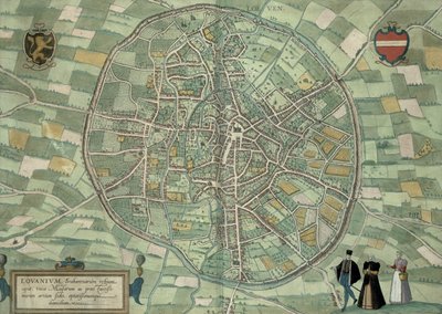 Kaart van Leuven, uit 