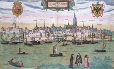 Kaart van Nijmegen, uit 