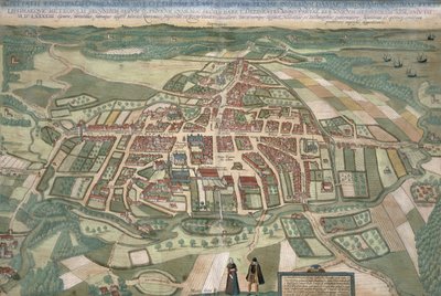 Kaart van Odense, uit 