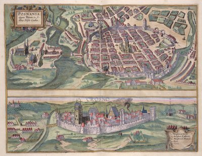 Kaart van Poznan en Gruczno, uit 