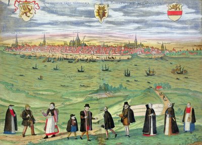 Kaart van Rostock, uit 