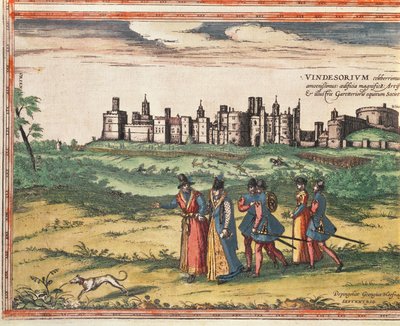 Uitzicht op Windsor Castle, uit 