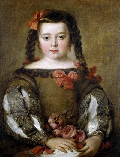Portret van een jong meisje door José Antolínez