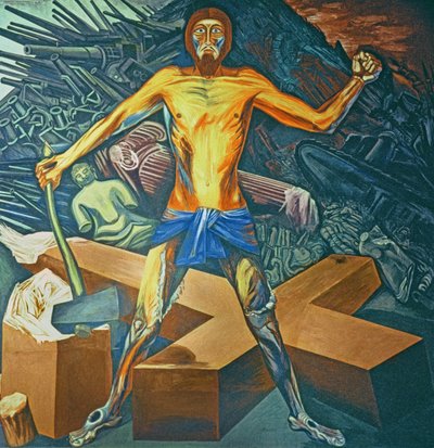 Moderne Migratie van de Geest, uit Het Epos van de Amerikaanse Beschaving door José Clemente Orozco