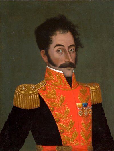Portret van Simón Bolívar, ca. 1823 door José Gil de Castro